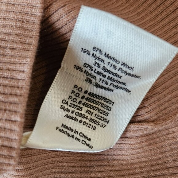 Aritzia Wilfred Croquid Off The Shoulder Merino Wool Blend Sweater Sz XS-M - Picture 7 of 12